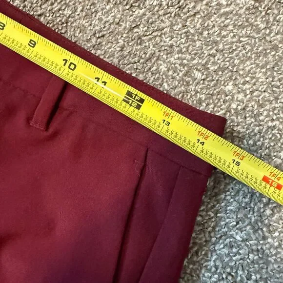 Banana Republic Red Brick Burgundy High Waisted Wide Leg Pants 4 - Picture 6 of 8
